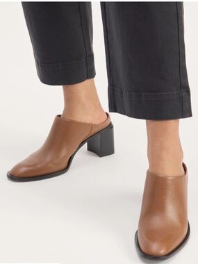 Everlane the outlaw mule brown size 8